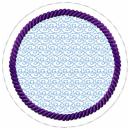 ITH-Stickdatei MugRug Untersetzer Einzeldatei für 10x10 cm